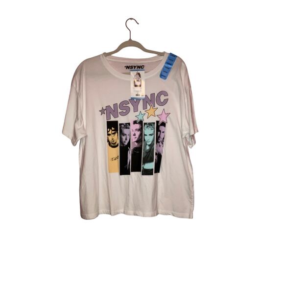 NWT NSYNC white graphic tee size large - Picture 1 of 5